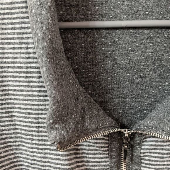 Chico's 3/4 sleeve zip up sweatshirt jacket - Picture 2 of 4